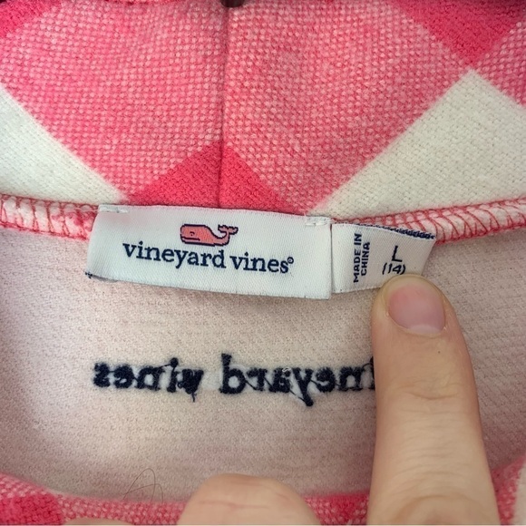 Vineyard Vines Pink Plaid Pullover Sweater - Picture 7 of 11